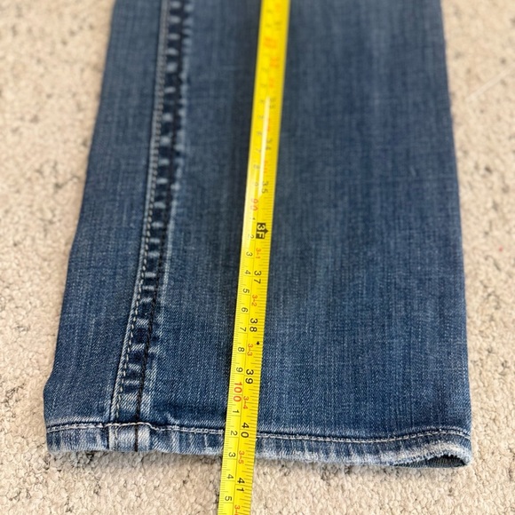 Rock Revival Distressed Indigo Wide Leg Jeans - Picture 3 of 13